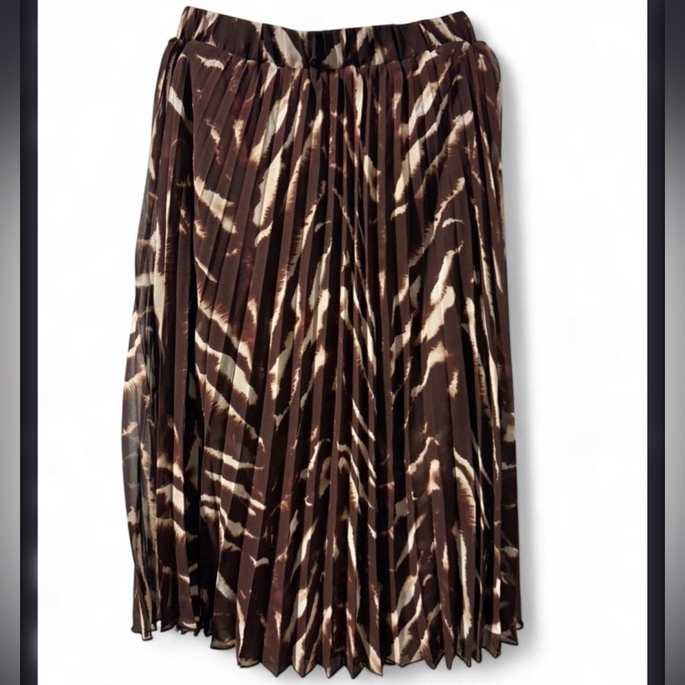 RACHEL Rachel Roy Zebra Print A-Line Skirt